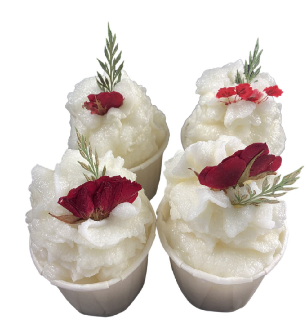 Luxury Handmade Shea and Cocoa Butter Bath Creamer in Miss Daisy - Mini Cupcake Creamer-0