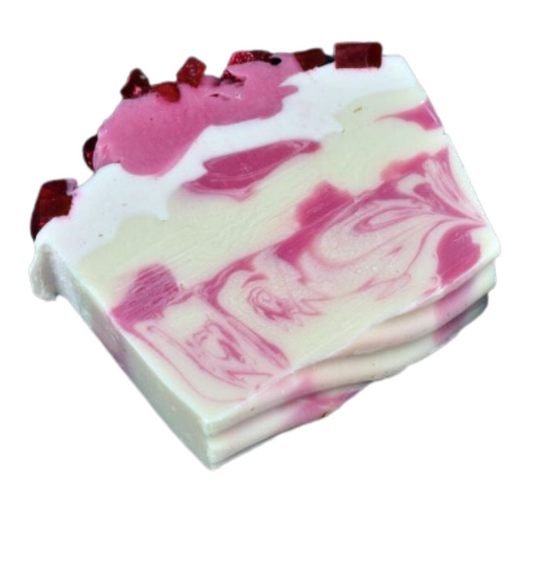 Luxury Cherry Pie Soap Slice - Vegan - SLS Free - Cold Process Soap-0