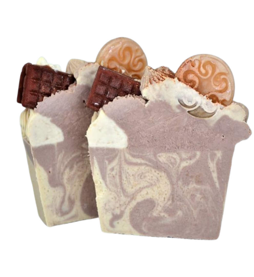 Luxury Chocolate Buttercream Soap Slice - Vegan - SLS Free - Cold Process Soap-0