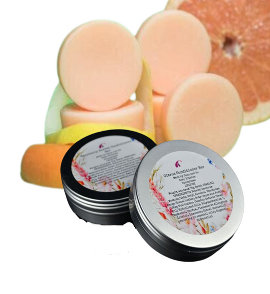 Handmade Cold Process Shampoo Bar with Citrus Oil and Panthenol in a Travel Tin/Refillable Bar-0