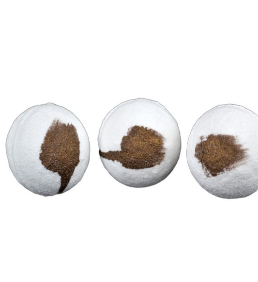 Coconut Cream Jumbo Bath Bomb with Apricot Oil - Vegan - SLS Free-0