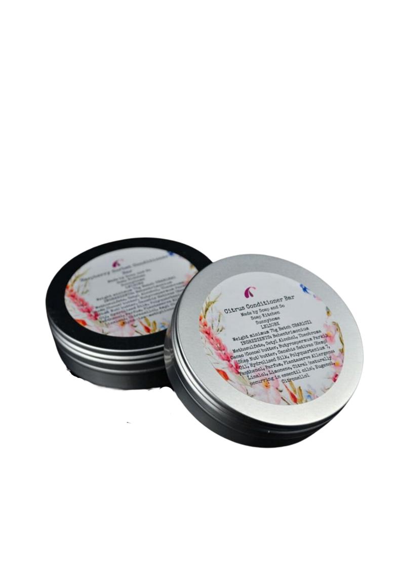 Refreshing Citrus Oil Conditioner Bar Made with Shea, Cocoa Butter, Hemp Oil and Liquid Gold Argan Oil-1
