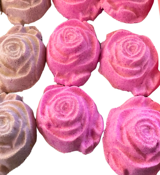 Pink Rose Bath Bomb in White Musk Scent-0