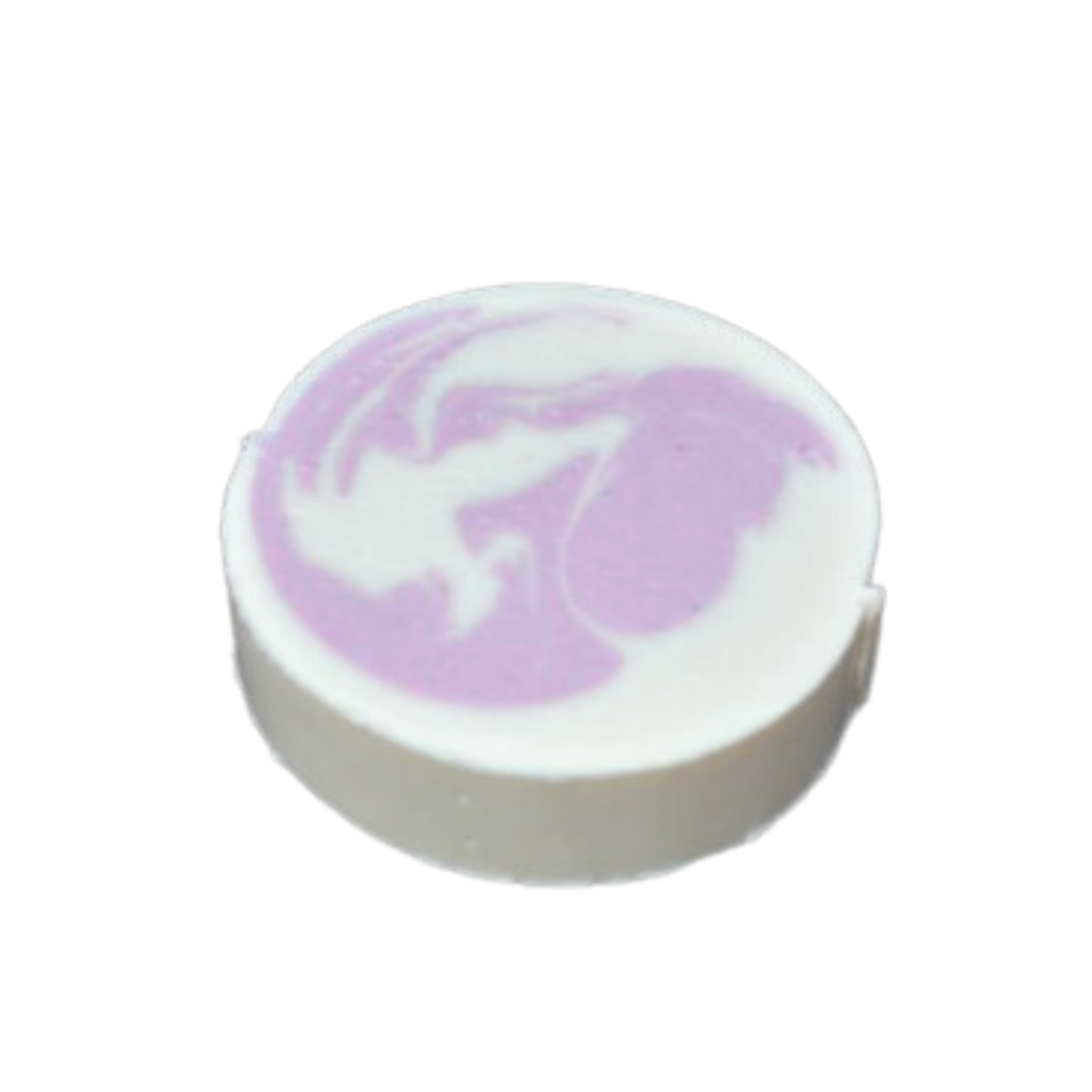 Handmade Cold Process Shampoo Bar in Raspberry Fizz with Panthenol in a Travel Tin/Refillable Bar-1