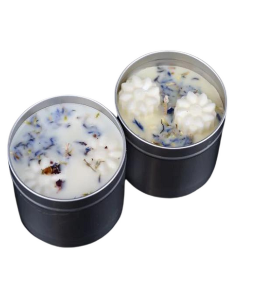 Herbal Remedy Botanical Essential Oil Blend Soy Wax Candles in a 225ml Brushed Silver Tin-0