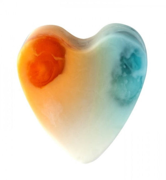 Heart Shampoo Bar in Orange, Basil and Lime with Shea Butter, Liquid Gold Argan Oil and Vitamin B5-0
