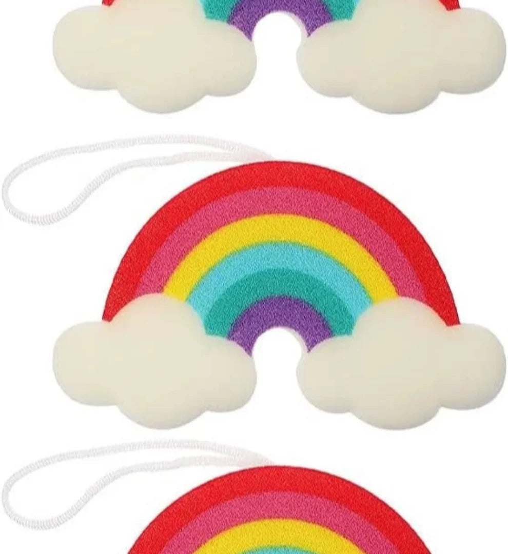 Rainbow Soap Sponge in Watermelon Fragrance, Soap on a Rope-0