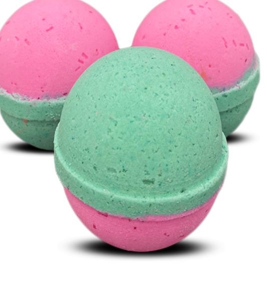 Watermelon Mist Jumbo Bath Bomb with Apricot Oil - Vegan - SLS Free-0